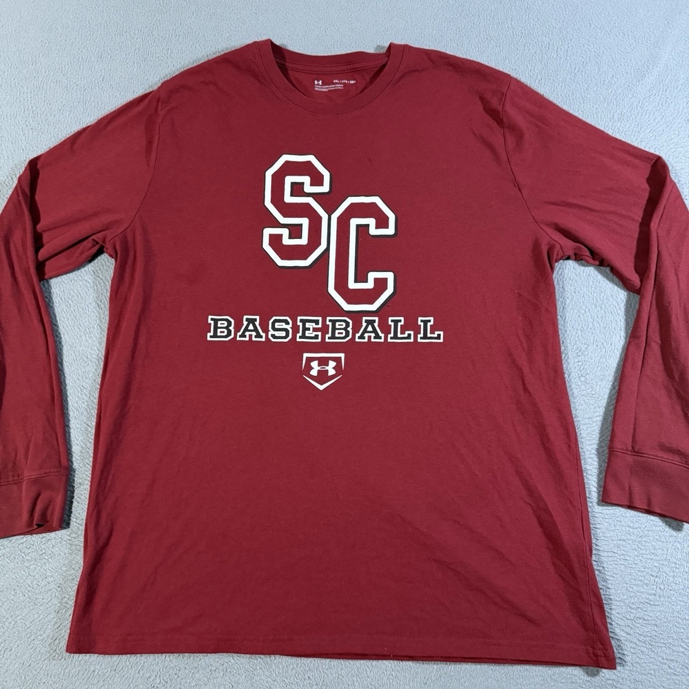 Under Armour Long Sleeve T Shirt HeatGear South Carolina Gamecocks Size 3XL